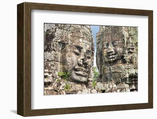 The Bayon, Angkor Thom, Angkor, UNESCO World Heritage Site, Siem Reap, Cambodia, Indochina-Andrew Stewart-Framed Photographic Print