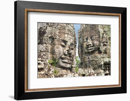 The Bayon, Angkor Thom, Angkor, UNESCO World Heritage Site, Siem Reap, Cambodia, Indochina-Andrew Stewart-Framed Photographic Print