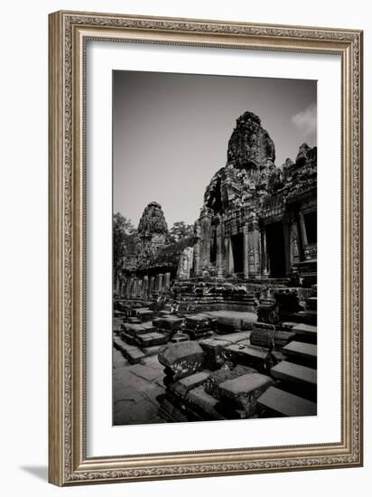 The Bayon BW I-Erin Berzel-Framed Photographic Print