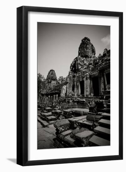 The Bayon BW I-Erin Berzel-Framed Photographic Print