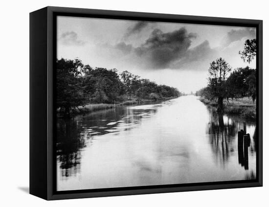 The Bayou Teche in Louisiana-null-Framed Premier Image Canvas