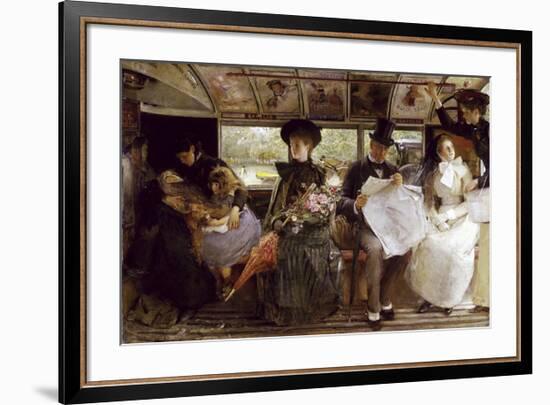 The Bayswater Omnibus, 1895-George Elgar Hicks-Framed Premium Giclee Print