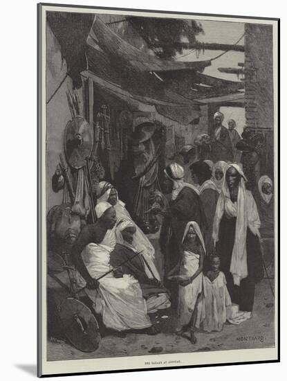 The Bazaar at Assouan-Charles Auguste Loye-Mounted Giclee Print
