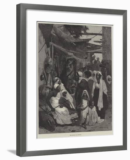 The Bazaar at Assouan-Charles Auguste Loye-Framed Giclee Print