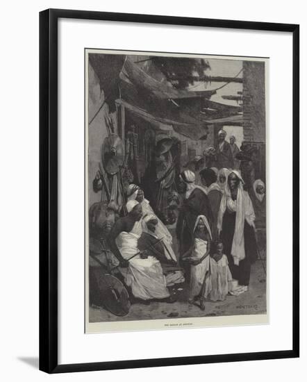 The Bazaar at Assouan-Charles Auguste Loye-Framed Giclee Print