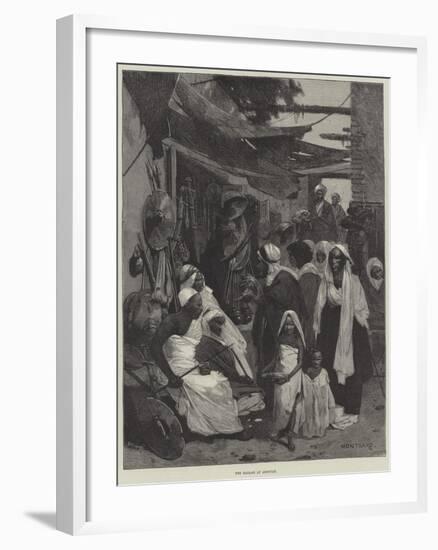 The Bazaar at Assouan-Charles Auguste Loye-Framed Giclee Print