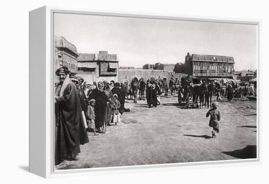 The Bazaar Square in Basra, Iraq, 1925-A Kerim-Framed Premier Image Canvas