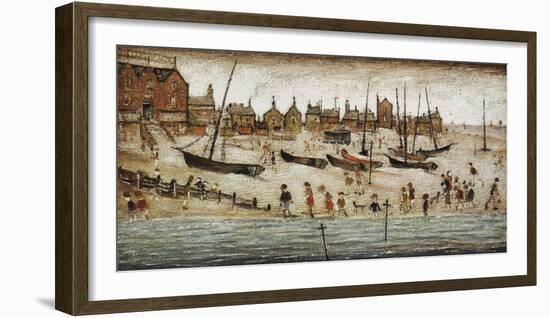 The Beach, 1947-Laurence Stephen Lowry-Framed Giclee Print