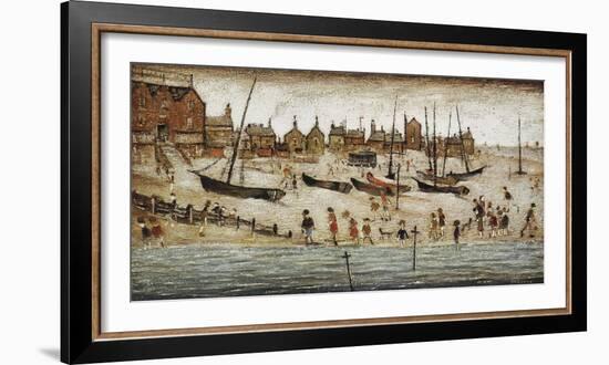 The Beach, 1947-Laurence Stephen Lowry-Framed Giclee Print