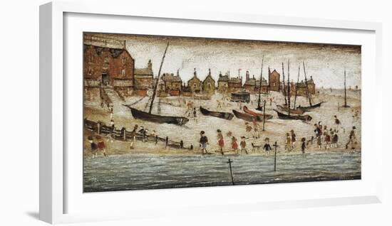 The Beach, 1947-Laurence Stephen Lowry-Framed Giclee Print