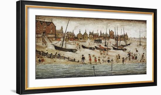 The Beach, 1947-Laurence Stephen Lowry-Framed Giclee Print