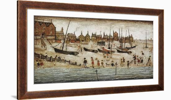 The Beach, 1947-Laurence Stephen Lowry-Framed Giclee Print