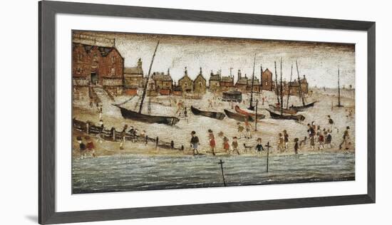 The Beach, 1947-Laurence Stephen Lowry-Framed Giclee Print