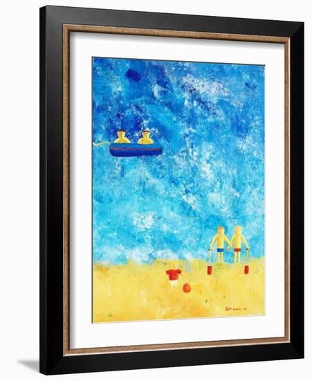 The Beach, 2002-Julie Nicholls-Framed Premium Giclee Print