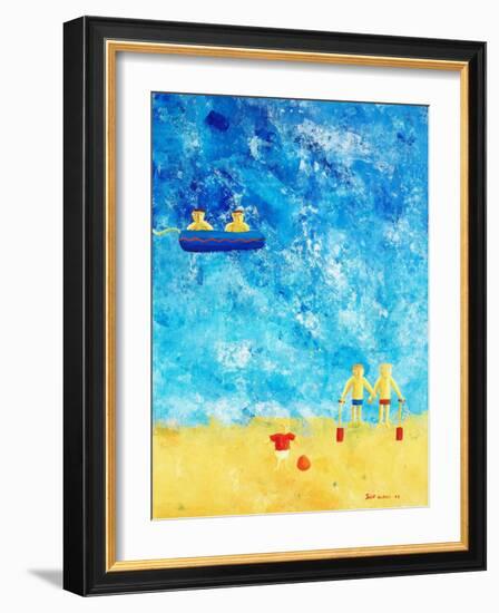 The Beach, 2002-Julie Nicholls-Framed Premium Giclee Print