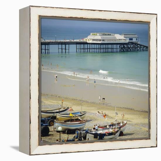 The Beach and Pier, Cromer, Norfolk, England, UK-G Richardson-Framed Premier Image Canvas