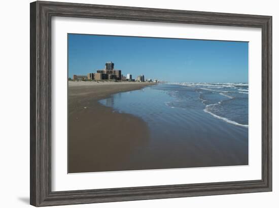The Beach and Resort of South Padre Island, South Texas, Usa-Natalie Tepper-Framed Photo