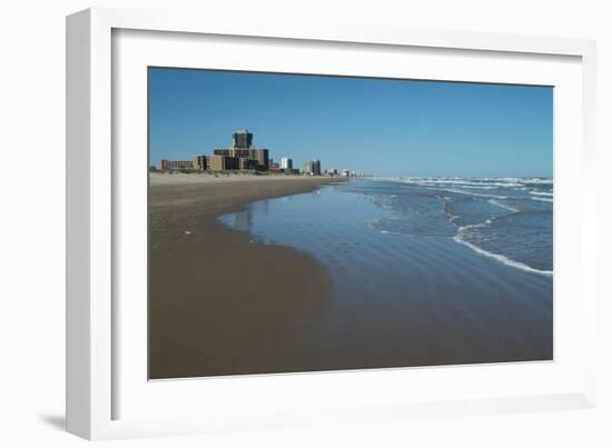 The Beach and Resort of South Padre Island, South Texas, Usa-Natalie Tepper-Framed Photo