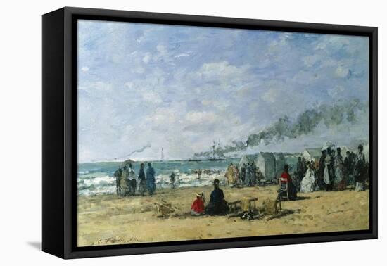 The Beach at Bathing Time-Eugène Boudin-Framed Premier Image Canvas