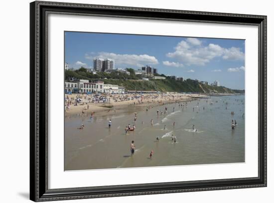 The Beach at Bournemouth, Dorset, England, United Kingdom, Europe-Ethel Davies-Framed Photographic Print