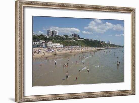 The Beach at Bournemouth, Dorset, England, United Kingdom, Europe-Ethel Davies-Framed Photographic Print