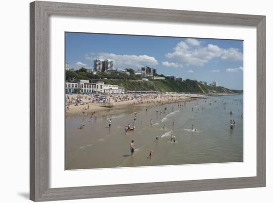The Beach at Bournemouth, Dorset, England, United Kingdom, Europe-Ethel Davies-Framed Photographic Print