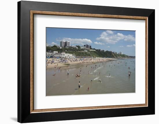 The Beach at Bournemouth, Dorset, England, United Kingdom, Europe-Ethel Davies-Framed Photographic Print