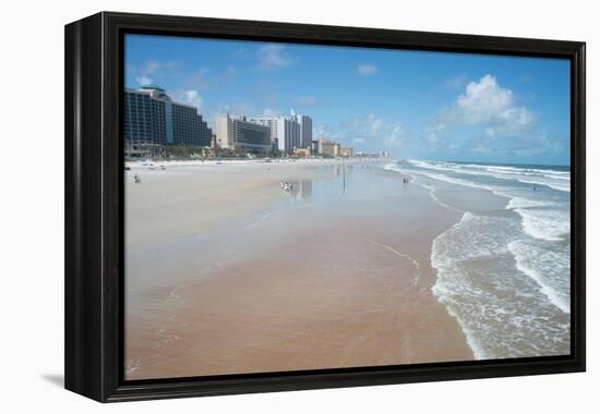 The beach at Daytona Beach, Florida, United States of America, North America-Ethel Davies-Framed Premier Image Canvas