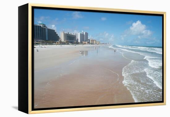 The beach at Daytona Beach, Florida, United States of America, North America-Ethel Davies-Framed Premier Image Canvas