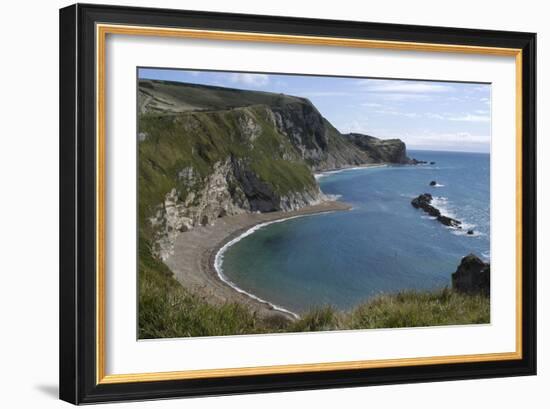 The Beach at Durdle Door on the Jurassic Coast, Dorset, UK-Natalie Tepper-Framed Photo