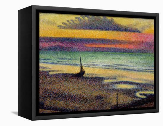 The Beach at Heist, 1891-92-Georges Lemmen-Framed Premier Image Canvas