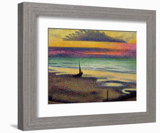 The Beach at Heist, 1891-92-Georges Lemmen-Framed Giclee Print