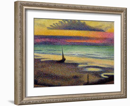 The Beach at Heist, 1891-92-Georges Lemmen-Framed Giclee Print