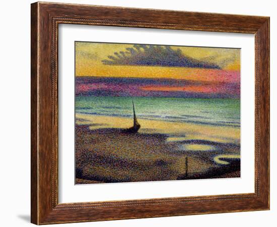 The Beach at Heist, 1891-92-Georges Lemmen-Framed Giclee Print