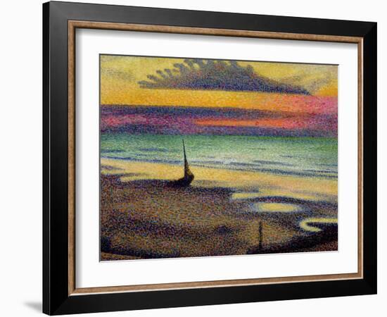 The Beach at Heist, 1891-92-Georges Lemmen-Framed Giclee Print