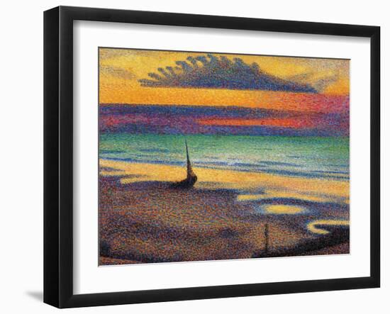 The Beach at Heist-Georges Lemmen-Framed Giclee Print
