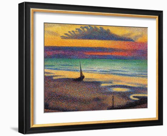 The Beach at Heist-Georges Lemmen-Framed Giclee Print