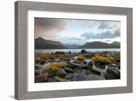 The Beach at Loch Leven in North Ballachulish in Scotland, UK-Tracey Whitefoot-Framed Photographic Print