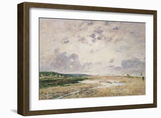 The Beach at Low Tide, Deauville-Eugene Louis Boudin-Framed Giclee Print