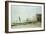 The Beach at Low-Tide in Mist-Eugene Louis Boudin-Framed Giclee Print