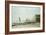 The Beach at Low-Tide in Mist-Eugene Louis Boudin-Framed Giclee Print