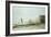 The Beach at Low-Tide in Mist-Eugene Louis Boudin-Framed Giclee Print