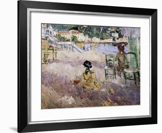 The Beach at Nice, 1882-Morisot-Framed Giclee Print