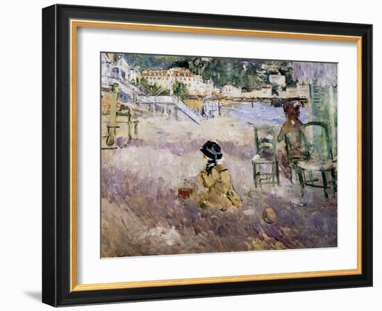 The Beach at Nice, 1882-Morisot-Framed Giclee Print