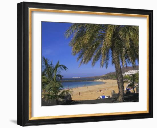 The Beach at Playa Blanca, Lanzarote, Canary Islands, Atlantic, Spain, Europe-John Miller-Framed Photographic Print