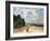 The Beach at Saint-Aubin-Sur-Mer-Gustave Courbet-Framed Giclee Print