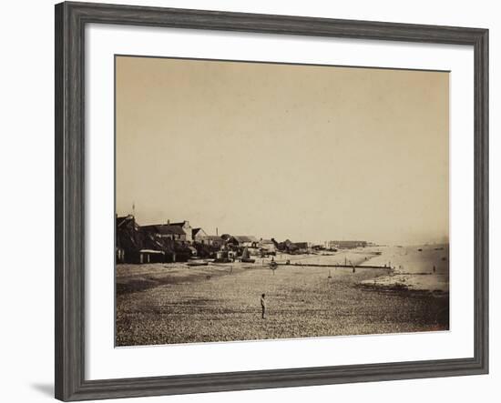 The Beach at Sainte-Adresse, 1856-57-Gustave Le Gray-Framed Photographic Print