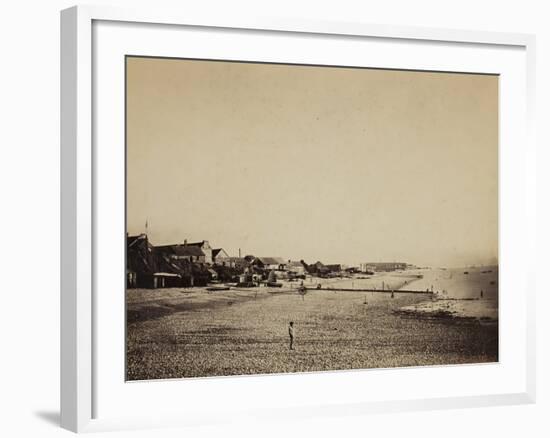 The Beach at Sainte-Adresse, 1856-57-Gustave Le Gray-Framed Photographic Print