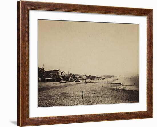 The Beach at Sainte-Adresse, 1856-57-Gustave Le Gray-Framed Photographic Print