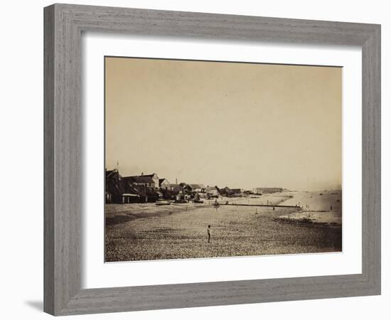 The Beach at Sainte-Adresse, 1856-57-Gustave Le Gray-Framed Photographic Print